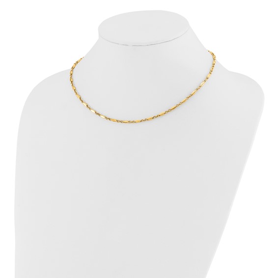 Leslie's 14K Polished Fancy Link Necklace