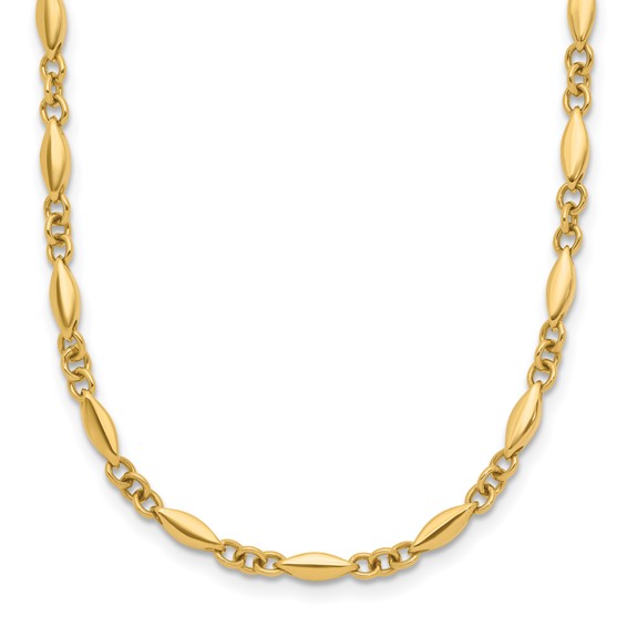 Leslie's 14K Polished Fancy Link Necklace