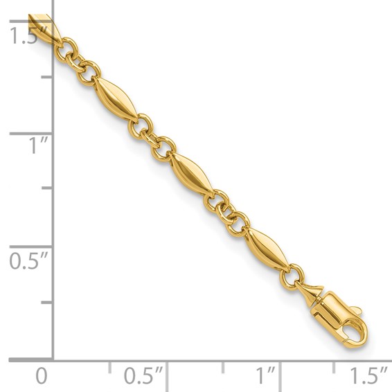 Leslie's 14K Polished Fancy Link Bracelet