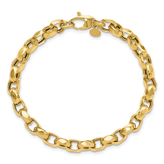 Leslie's 14K Polished Fancy Link Bracelet