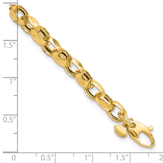 Leslie's 14K Polished Fancy Link Bracelet