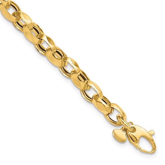 Leslie's 14K Polished Fancy Link Bracelet