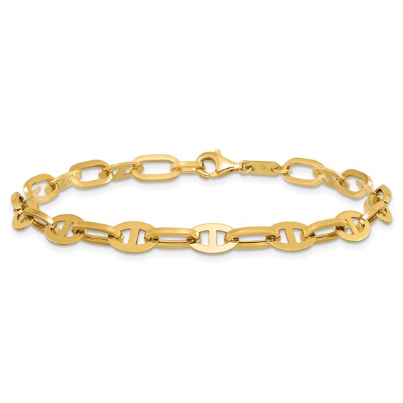 Leslie's 14K Polished Fancy Link Bracelet