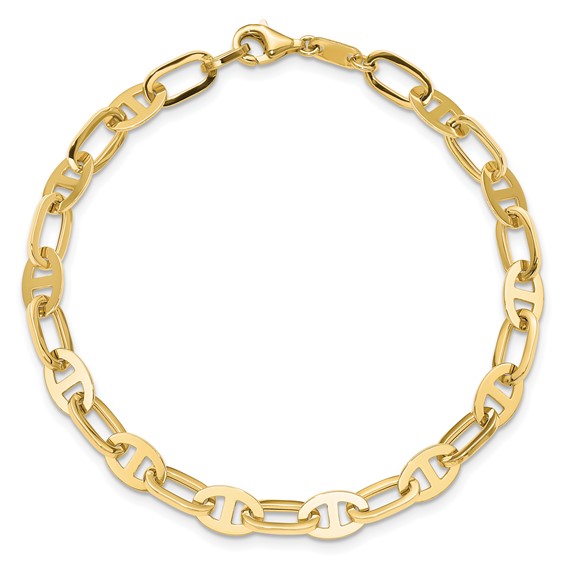 Leslie's 14K Polished Fancy Link Bracelet
