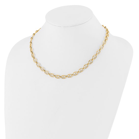 Leslie's 14K Polished Fancy Link Necklace