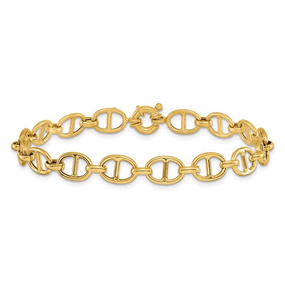 Leslie's 14K Polished Fancy Link Bracelet