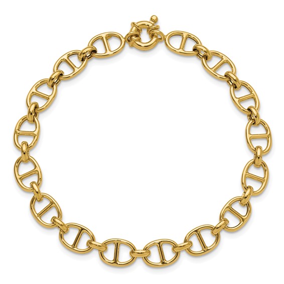 Leslie's 14K Polished Fancy Link Bracelet