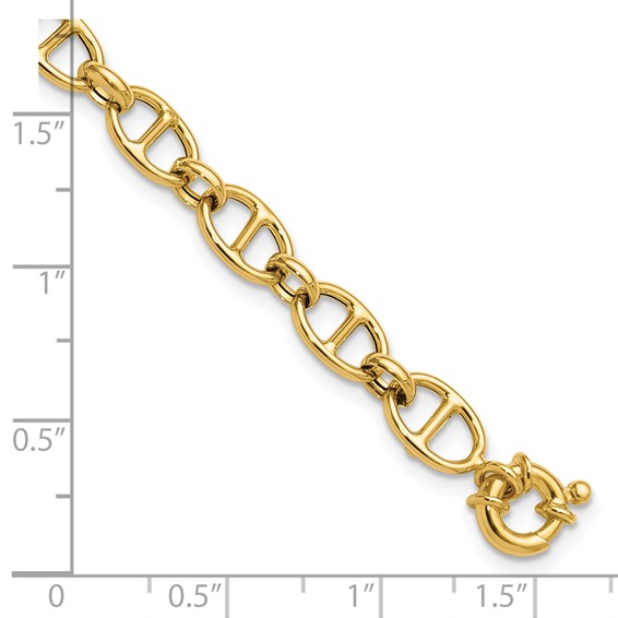Leslie's 14K Polished Fancy Link Bracelet