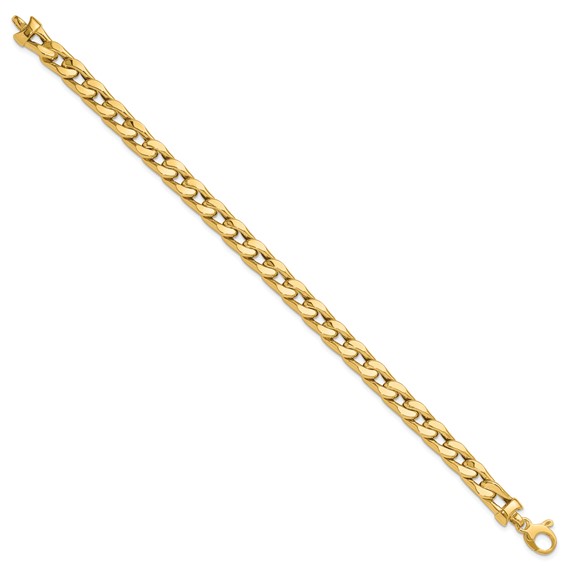 Leslie's 14K Polished Men's Link Bracelet