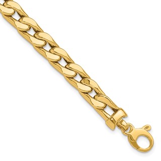 Leslie's 14K Polished Men's Link Bracelet
