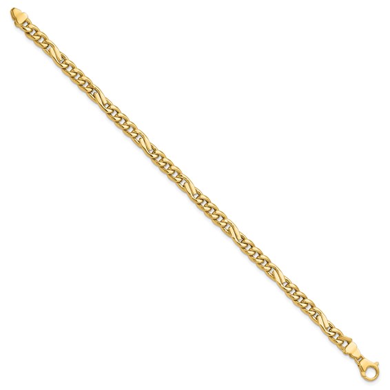 Leslie's 14K Polished Fancy Figaro Link Bracelet