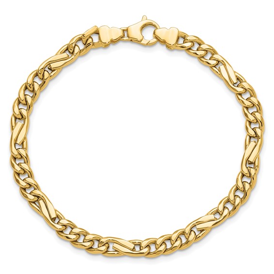 Leslie's 14K Polished Fancy Figaro Link Bracelet