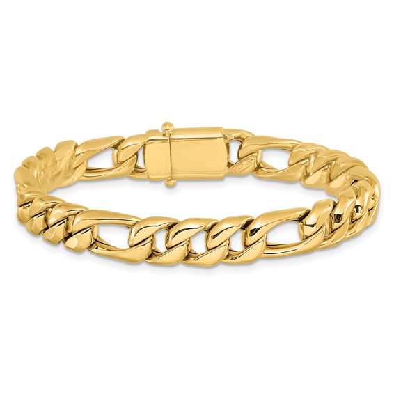 Leslie's 14K Polished Fancy Figaro Link Bracelet