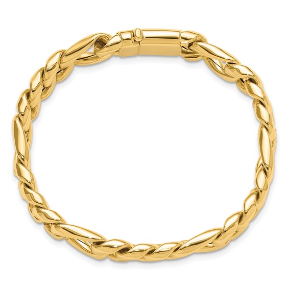 Leslie's 14K Polished Fancy Figaro Link Bracelet
