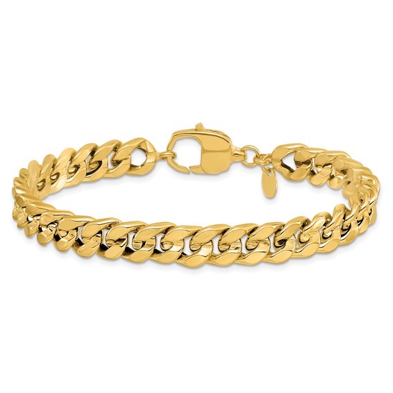 Leslie's 14K Polished Curb Men's Bracelet