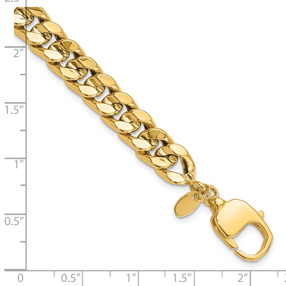 Leslie's 14K Polished Curb Men's Bracelet