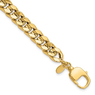 Leslie's 14K Polished Curb Men's Bracelet