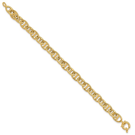 Leslie's 14K Polished Fancy Link Bracelet