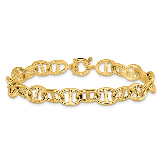 Leslie's 14K Polished Fancy Link Bracelet