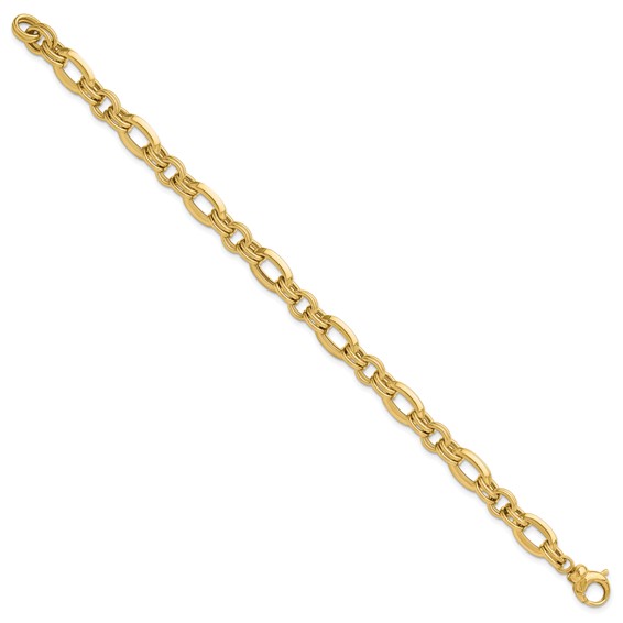 Leslie's 14K Polished Fancy Link Bracelet