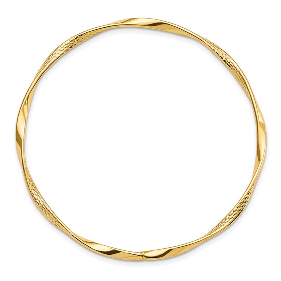 Leslie's Gold Twisted Bangles