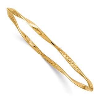 Leslie's Gold Twisted Bangles