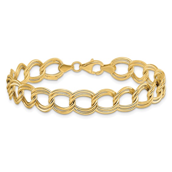 Leslie's 14K Polished Fancy Link Bracelet