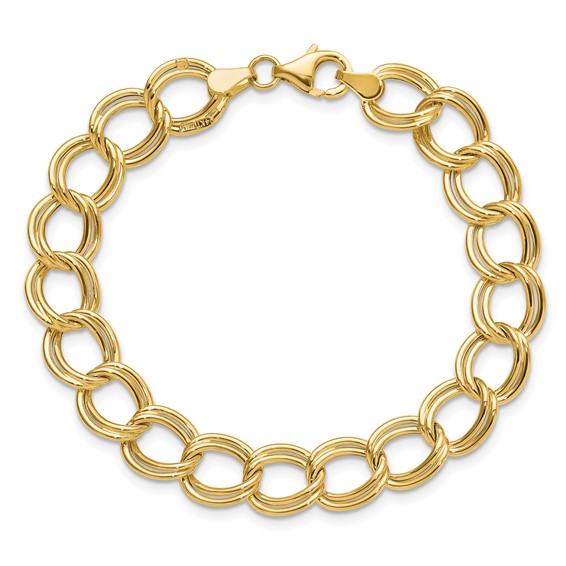 Leslie's 14K Polished Fancy Link Bracelet