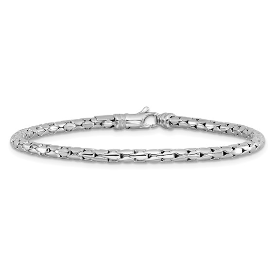 Leslie's 14K White Gold Polished Fancy Bracelet