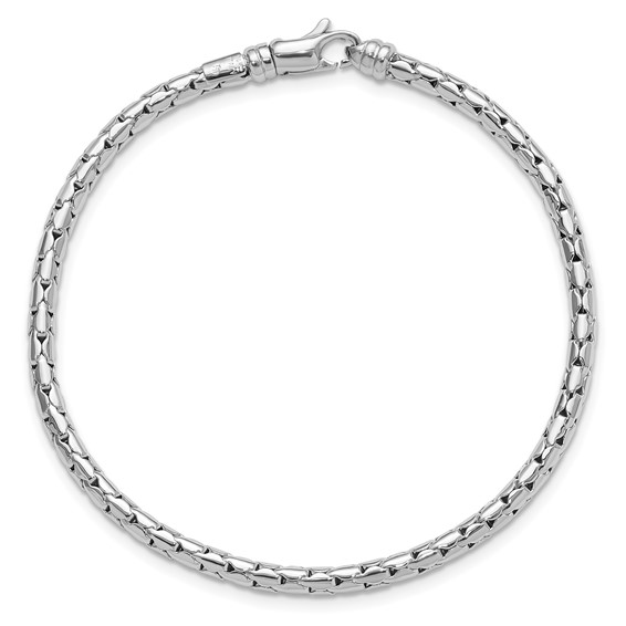 Leslie's 14K White Gold Polished Fancy Bracelet