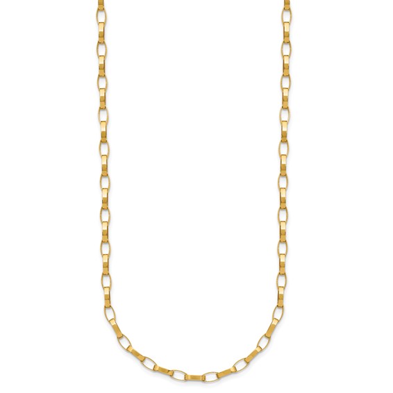 Leslie's 14K Polished Fancy Link with .5in ext. Necklace