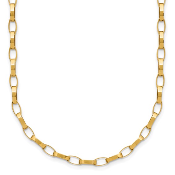 Leslie's 14K Polished Fancy Link with .5in ext. Necklace