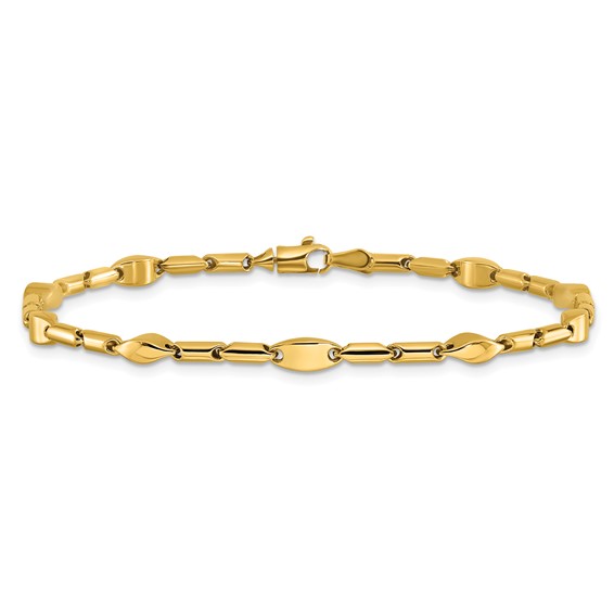 Leslie's 14K Polished Fancy Link Bracelet