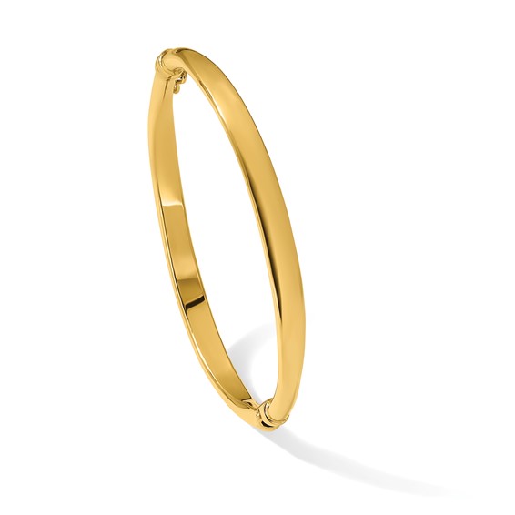Leslie's 14K Polished Hinged Bangle