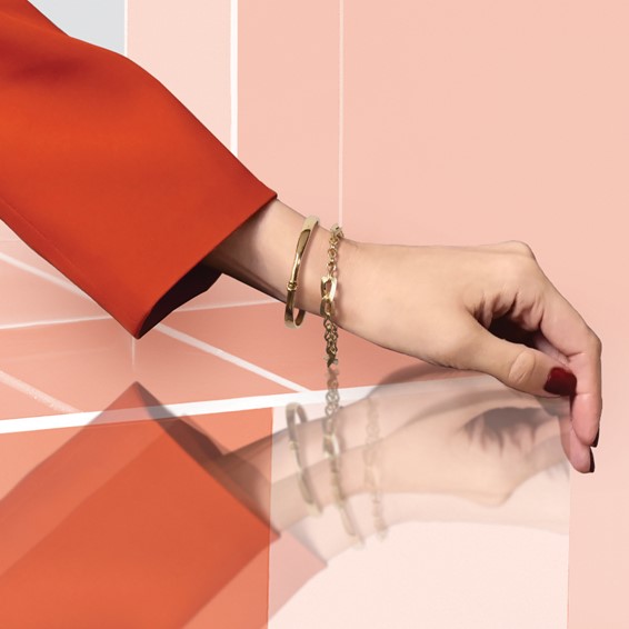 Leslie's 14K Polished Hinged Bangle