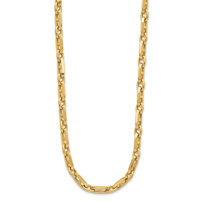 14K Polished Fancy Link Necklace