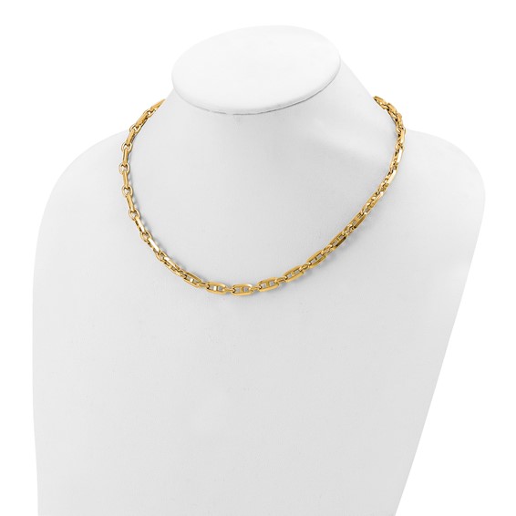 Leslie's 14K Polished Fancy Link Necklace