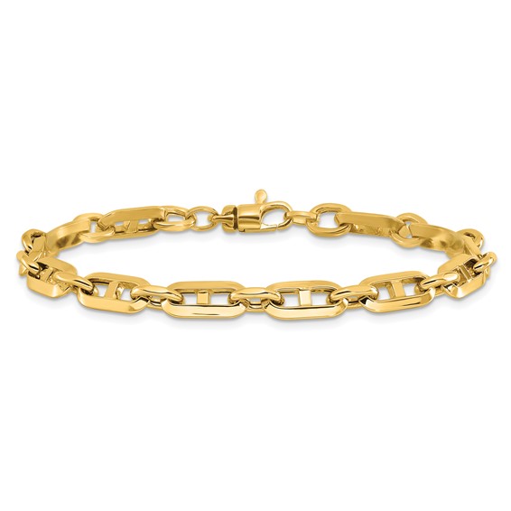 Leslie's 14K Polished Fancy Link Bracelet