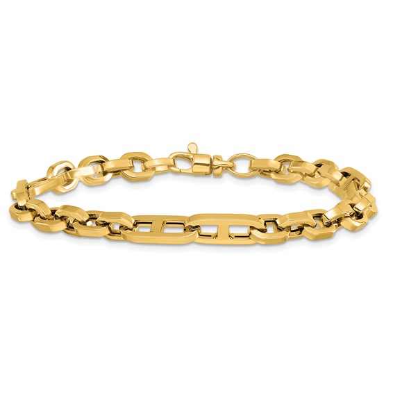 Leslie's 14K Polished Fancy Link Bracelet