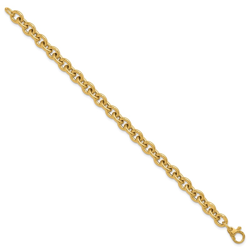 14K Polished Fancy Link Bracelet