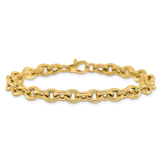 Leslie's 14K Polished Fancy Link Bracelet