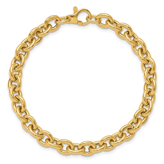 Leslie's 14K Polished Fancy Link Bracelet