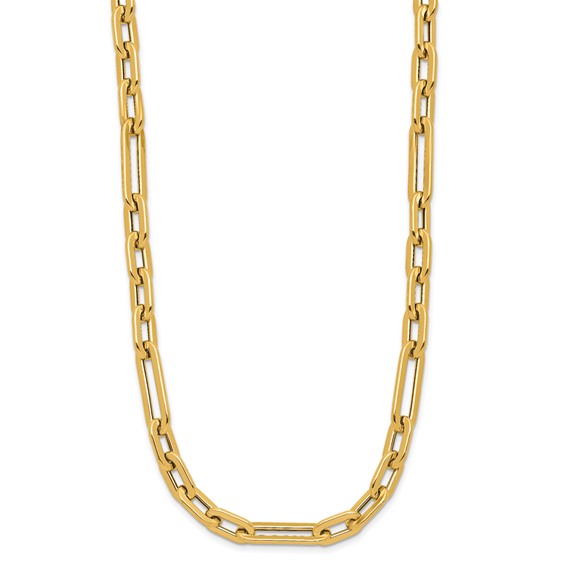 Leslie's 14K Polished Fancy Link Toggle Clasp Necklace