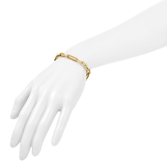 Leslie's 14K Polished Fancy Link Toggle Clasp Bracelet