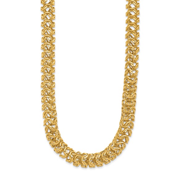 Leslie's 14K Polished Woven Link Necklace