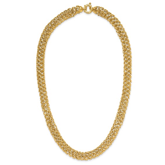 Leslie's 14K Polished Woven Link Necklace