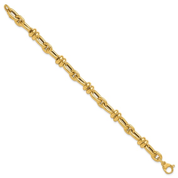 Leslie's 14K Polished Fancy Link Bracelet