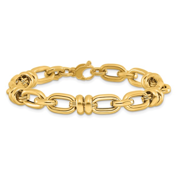 Leslie's 14K Polished Fancy Link Bracelet