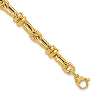 Leslie's 14K Polished Fancy Link Bracelet