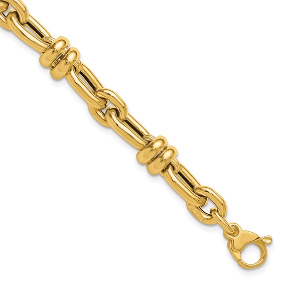 Leslie's 14K Polished Fancy Link Bracelet